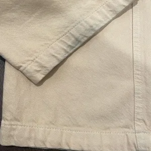 ZARA NWOT creamy beige High Rise cargo jeans pants large pockets small s thumbnail 4