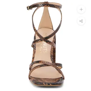 Coconuts by Matisse Brown Snake Print Heels thumbnail 6