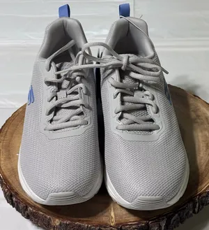 Skechers Women's Memory Foam Gray Athletic Walking Sneakers Shoes Size 7.5 NWT S thumbnail 1