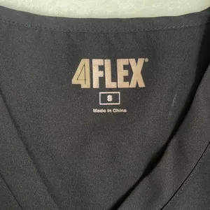 4Flex Women’s Scrub Top Size Small Black thumbnail 4