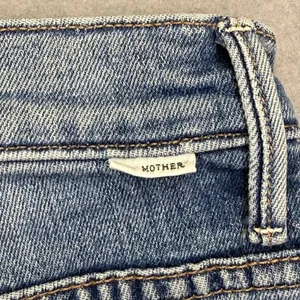 MOTHER The Hustler Ankle Fray Jeans Blue High Rise Bootcut Flare Size 23 thumbnail 13