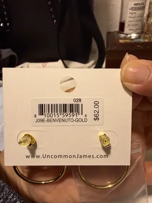 Uncommon James Gold Hoop Earrings with Bar Cuff thumbnail 3