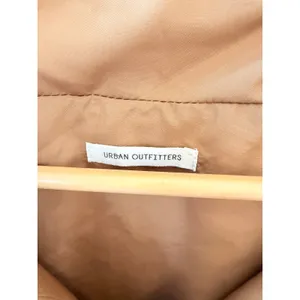 Urban Outfitters Quilted Mixed Print Poncho Womens Orange‎ Plaid OS thumbnail 7