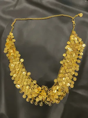 Gold coin belts with adjustable chain #statement #coins thumbnail 1