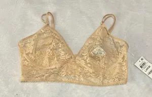NWT INC International Concepts Women’s Lace Bralette | Size: L | Almond Latte thumbnail 2