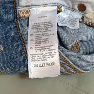 Madewell The Perfect‎ Vintage Distressed Denim Jeans Size 33 Cropped EUC thumbnail 5