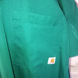 Green carhartt force scrub top nurse shirt doctors shirt carhartt clothi…​ thumbnail 2