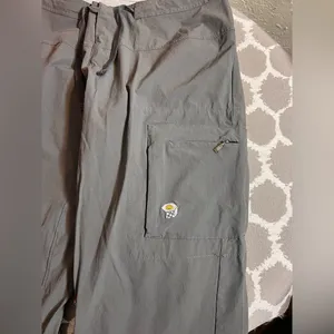 Mountain Hardwear Gray Cargo Pants with Drawstring Waist Women’s, zip off lower thumbnail 7