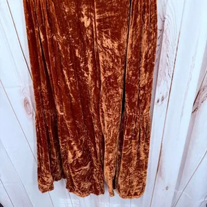 Free People Women’s 0 Say La Vie Velvet Flare Bell Bottom Wide Leg Cinaber Pants thumbnail 2