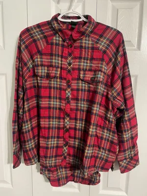 Wild Fable Red Plaid Flannel thumbnail 1