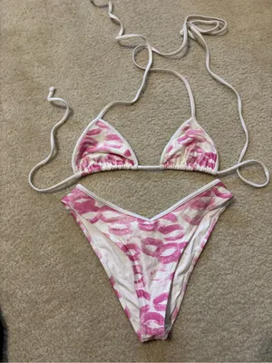 Frankie's Bikinis Sydney Sweeney Lipstick Bikini Set thumbnail 1