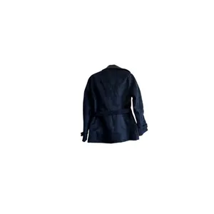 NWT Emporio Collezione ButtonDown Belted Jacket Navy Size Med thumbnail 2