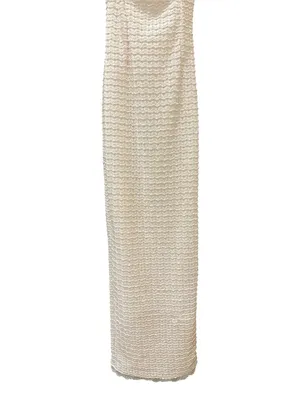 House of CB Elinor Cream Tea Frill Lace Corset Lace Up Style Midi Dress Size: XS thumbnail 6