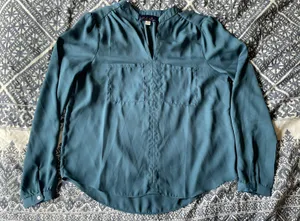 Blue Rain Turquoise Blouse thumbnail 1