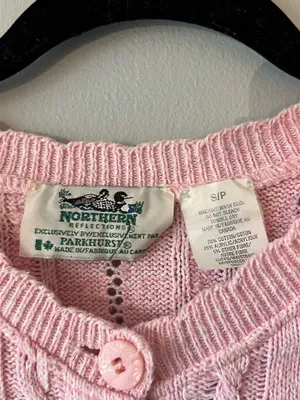 Northern Reflections Light Pink Vintage Cardigan thumbnail 3