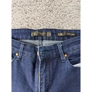 Kardashian Kollection Kim Curvy Skinny Jeans Dark Wash Indigo Size 10 thumbnail 7