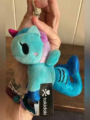 A Rare HTF Tokidoki Mermicorno Sailor plush clip-on keychain Keyring thumbnail 3
