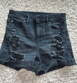 American Eagle Black Jean Shorts thumbnail 1