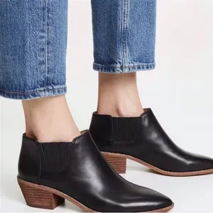 Madewell The Myles‎ Ankle Boots in Black Leather ladies size 11 thumbnail 1
