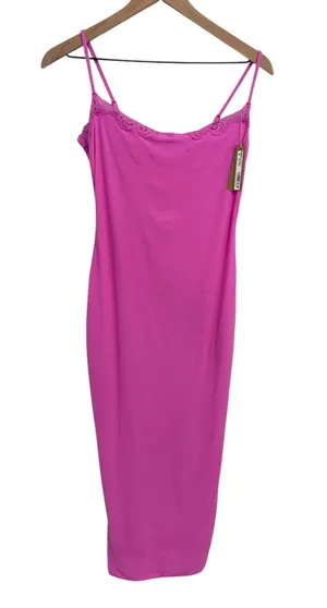 Skims Fits Everybody Long Sleep Dress Large Neon Orchid NWT Defective thumbnail 4