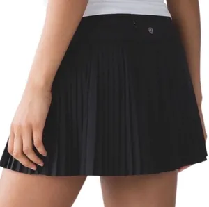 Lululemon Pleat To Street Skirt II Black Size 8 thumbnail 3