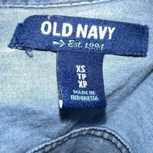 Old Navy denim button down XS normcore classic shirt thumbnail 3