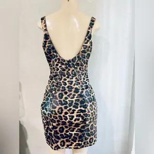 ASOS Leopard Print Corset Seamed Mini Dress size 6 Us new super cute dress thumbnail 9