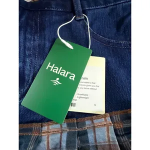 Halara Denim Plaid Ruffle Tiered Mini Skirt Size S NWT thumbnail 7