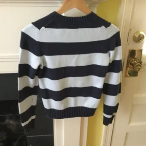 Old Navy Vintage Y2K Striped Sweater Blue - Sz Small thumbnail 6