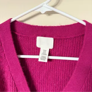 H&M Fuchsia Cardigan with Bow Accents thumbnail 3