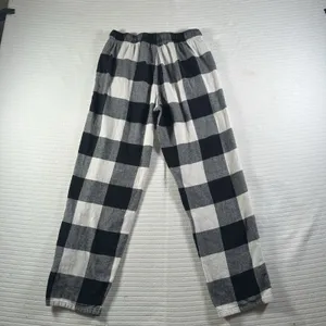 Old Navy Buffalo Plaid Flannel Pajama Lounge Pants Black White Women’s Size S thumbnail 6