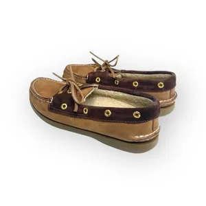 Sperry Top-Sider ™® ✌︎︎ Gold Eyelet Leather Boat Shoes ✌︎︎ 2 Tone Brown ✌︎︎ 6M thumbnail 5