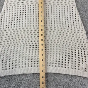 Cupshe Crochet Knit Cover up Small Beige Sleeveless‎ Beach Open Knit Tank Dress thumbnail 5