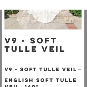 Estee Couture - V9 - Bridal - English Soft Tulle Veil Ivory - 125” thumbnail 2