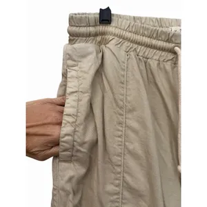 Free People We the Free Pants Medium Khaki High Waist Drawstring Wide Leg IJ10-1 thumbnail 4