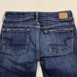 American Eagle Stretch Artist Crop‎ Jean Dark Was Denim Womens Size 0 thumbnail 9