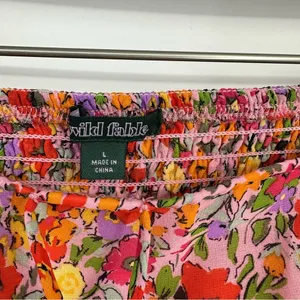 Wild Fable Floral Mini Ruffle Tiered Skirt Size Large New With Tags Fairy thumbnail 5