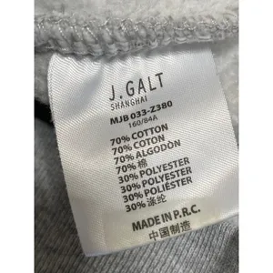 J.Galt Malibu Women's Gray Oversized Crew Neck Long Sleeve Sweatshirt Top Size M thumbnail 3
