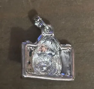 Rhinestone Camera Pendant Silver thumbnail 4