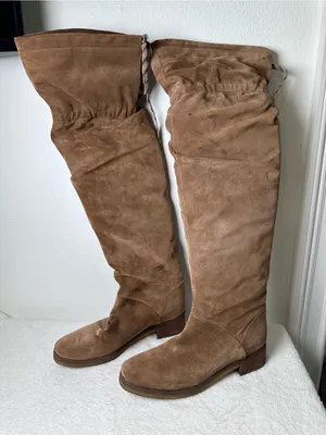 See by Chloé Jona Slouchy Cognac Suede Over-the-Knee Slouch Boots Size 39 or 8 thumbnail 2