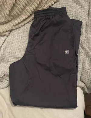 FILA Y2K vintage grey swishy track pants thumbnail 1