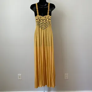 La Perla 2 Luxury‎ Silk Nightgown & Robe Set Lace Halter Maxi Lingerie Italy thumbnail 10