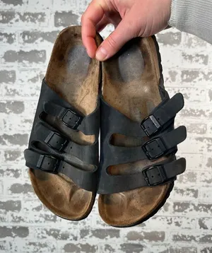 Betula Birkenstocks | women black leather 3 strap sandals size 38 thumbnail 1