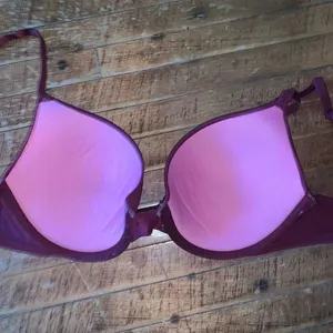 Victoria’s Secret maroon wear everywhere push-up 32D bra thumbnail 2