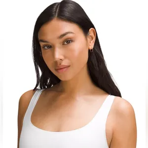 Lululemon Wundermost Ultra-Soft Nulu Square-Neck Sleeveless Bodysuit White M thumbnail 6