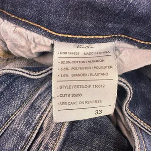 KanCan Maurices High Rise Curvy Dark Destructed Skinny Jeans Size 33 thumbnail 7