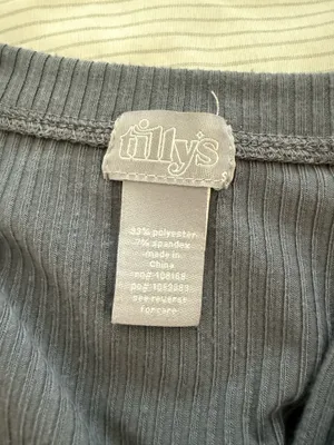 Blue V-Neck Tillys Top thumbnail 3