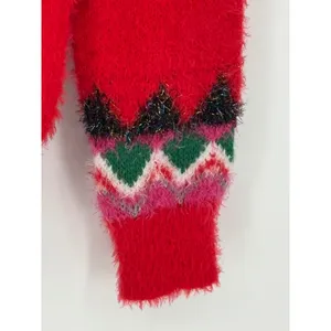 New York Laundry Holiday Classics Jingle Bells Sweater Small Red Christmas thumbnail 4