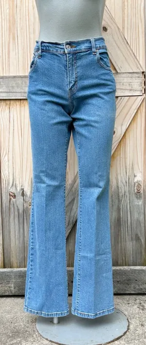 Vintage Y2K Levis 550 Stretch Denim Mid Rise Boot Cut Jeans~6~ thumbnail 1
