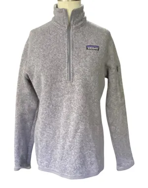 PATAGONIA Women's Better Sweater 1/4 Zip Pullover Fleece S Small Smolder Violet thumbnail 1
